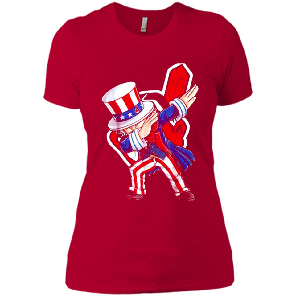MLB CLEVELAND INDIANS UNCLE SAM DABBING INDEPENDENCE DAY