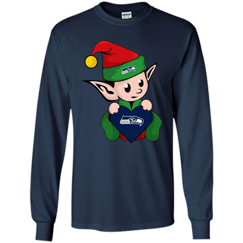 Seattle Seahawks ELF Elves Grinch Santa Claus