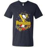 Snoopy Christmas Pittsburgh Penguins - Men's V-Neck