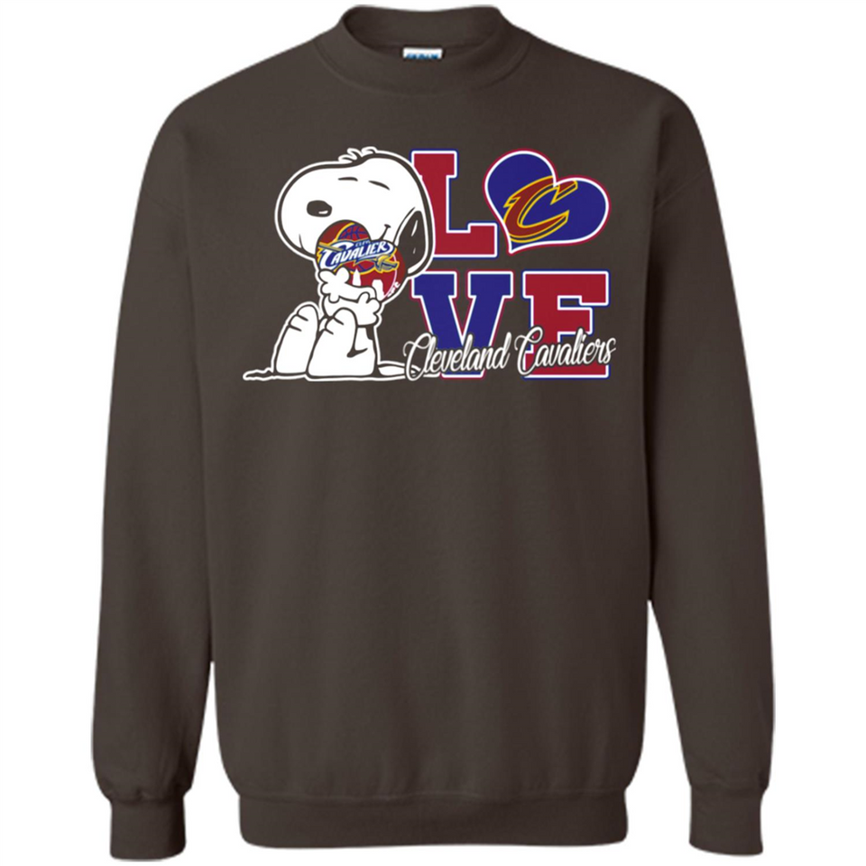 Snoopy loves NBA Cleveland Cavaliers - Sweatshirt
