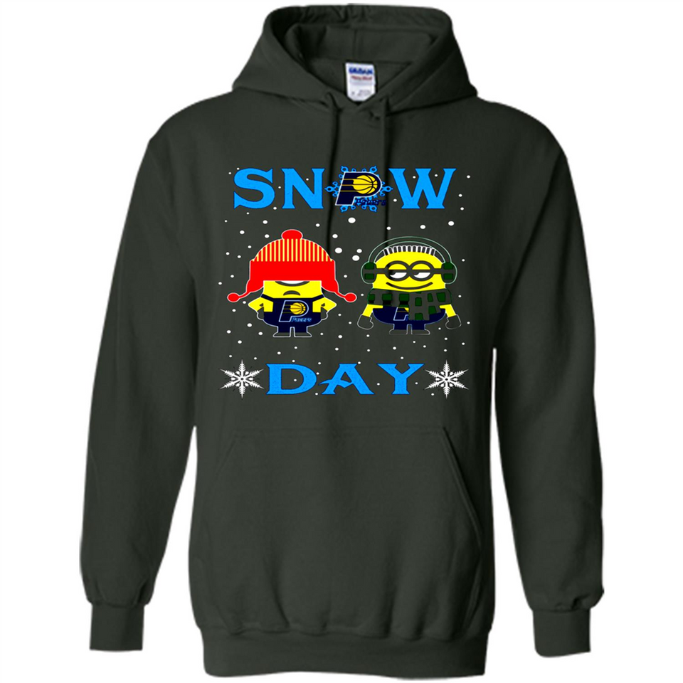 Snow Day Shirt For Indiana Pacers Vs Minion Fans pingpong