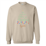My Favorite Color is Christmas Lights Xmas Sporty T-Shirt - Sweatshirt