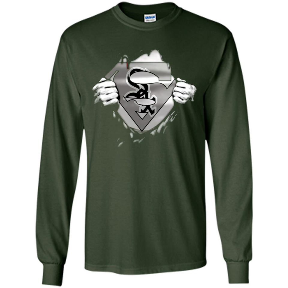 Chicago White Sox And Superman Fans - Long Sleeve T-Shirt
