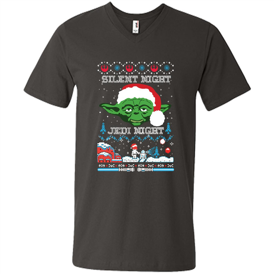 YODA SILENT NIGHT JEDI NIGHT CHRISTMAS UGLY SWEATER