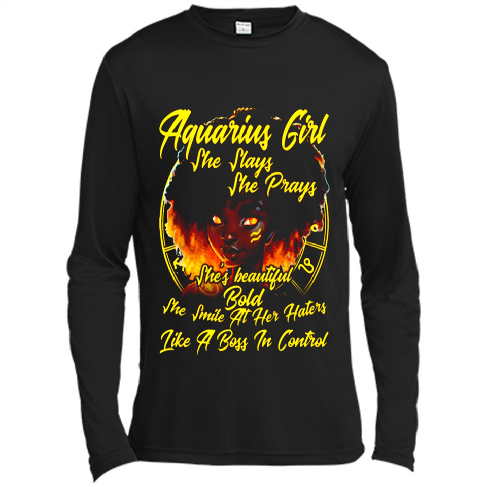 Aquarius Girl She Slays She Prays Zodiac Sign PINGPONG