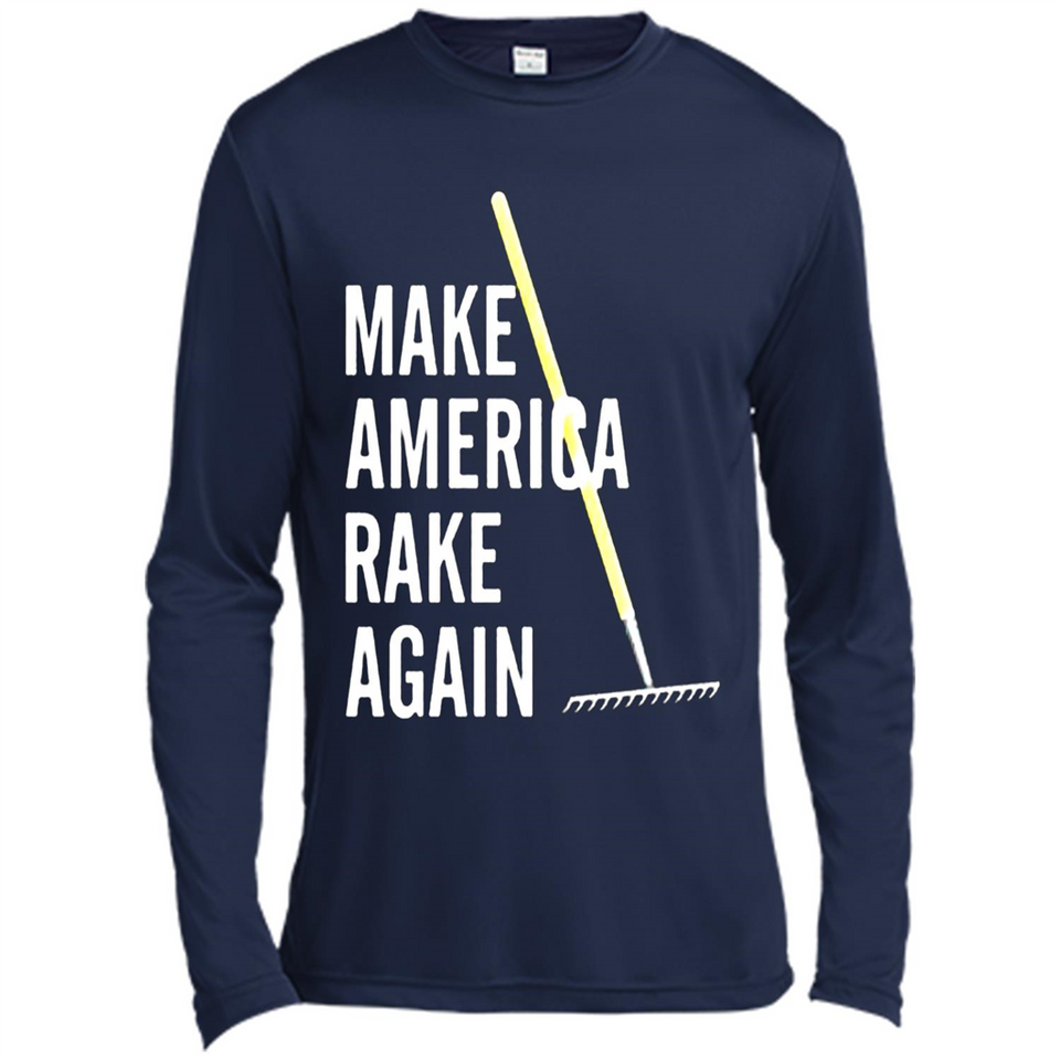 Make America Rake Again California Fires Paradise Youth T-Shirt PINGPONG - Canvas Long Sleeve T-Shirt