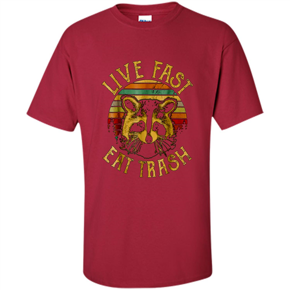 Live fast eat trash bear vintage camping PINGPONG