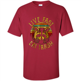 Live fast eat trash bear vintage camping PINGPONG