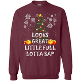 Looks Great Little Full Lotta Sap Funny Christmas Tree Mug PINGPONG - Sweatshirt