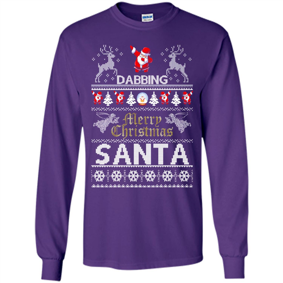 Dabbing Santa Ugly Christmas - Long Sleeve T-Shirt