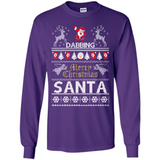 Dabbing Santa Ugly Christmas - Long Sleeve T-Shirt