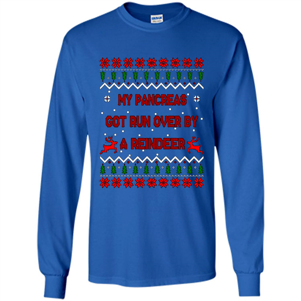 My Pancreas Got Run Over By A Reindeer Diabetes Christmas sweater PINGPONG
