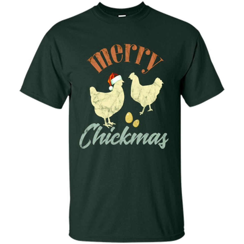 Christmas Chicken Vintage Shirt Funny Santa Hen Farmer Lover - Shirt