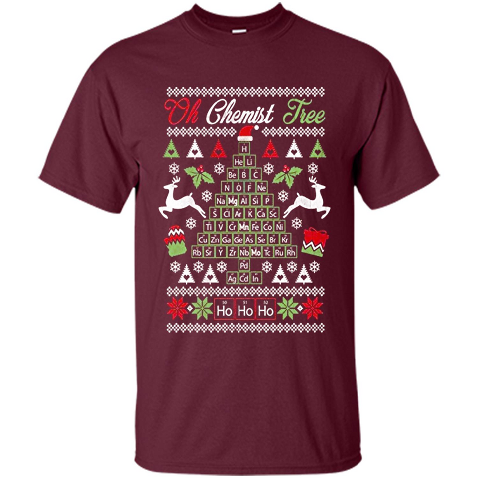 Chemist Tree Shirt Oh Chemistry Tree Ugly Christmas - Shirt