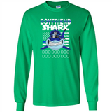 Police boyfriend Shark Blue Line Tee