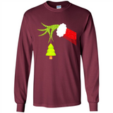 Funny Grinch Hand Holding Christmas Tree Ornament Christmas PING PONG