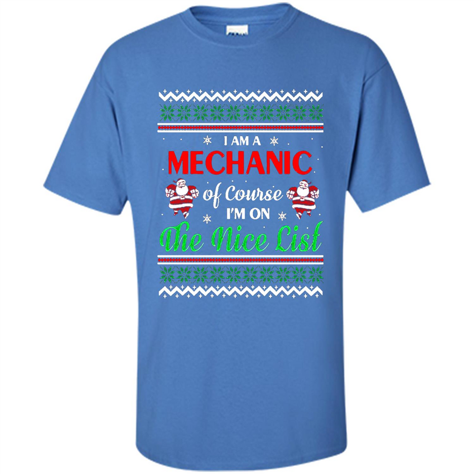 Funny Ugly Christmas T-Shirt Gift for Mechanic - Shirt