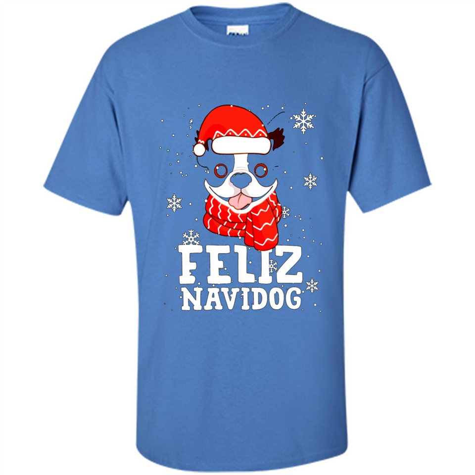 Feliz Navidog Boston Terrier Dog Ugly Xmas Sweater PING PONG