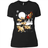 Christmas Santa Golden Retriever Sleigh For Labrador Retriever