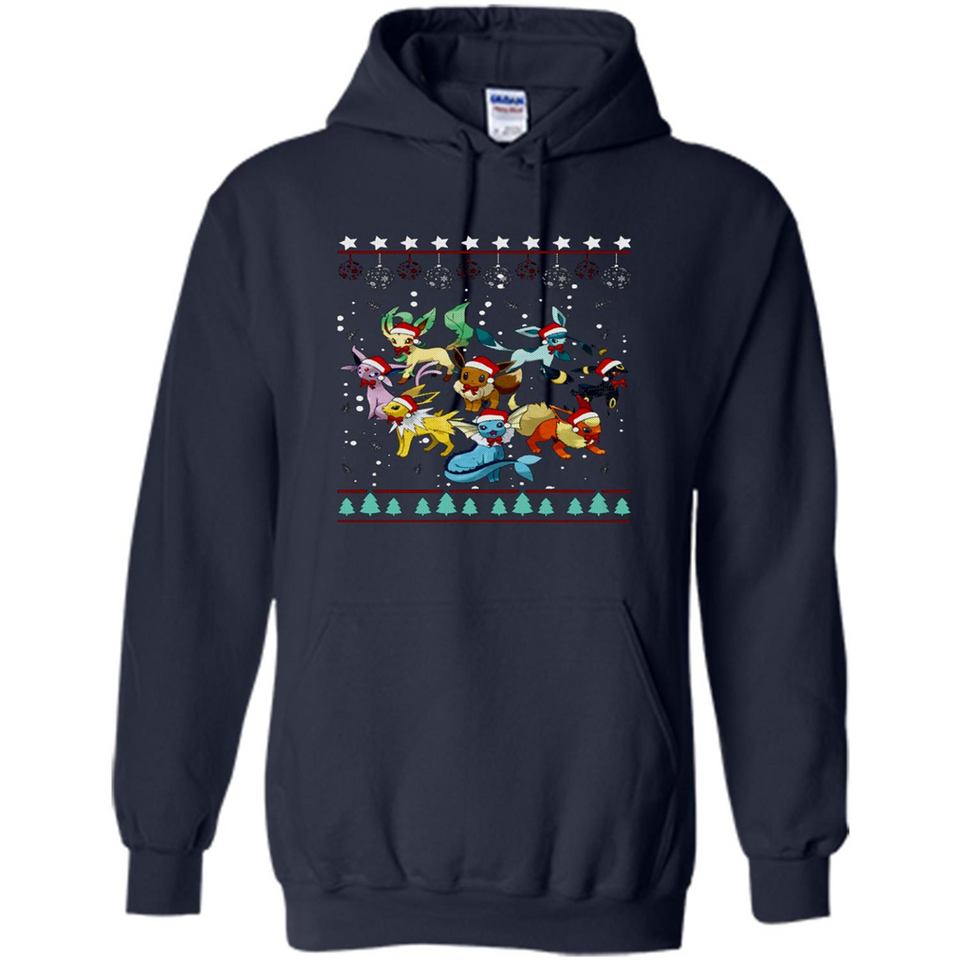Pokemon Eeveelutions Ugly Christmas Sweater Perfect Christmas PINGPONG