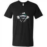 Charlotte Hornets And Superman Fans - Men's V-Neck