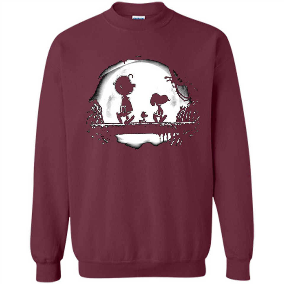Snoopy The Peanuts Walking To The Moon