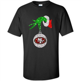 Amazing tee San Francisco 49ers Glitter Grinch Monogram Ornament Christmas Gift - Shirt