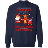 Never Underestimate A December Woman Watches Hallmark Movies Sweatshirt - Sweatshirt