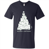 Merry Catmas - Merry Christmas Cat Lover Mug PINGPONG - Men's V-Neck