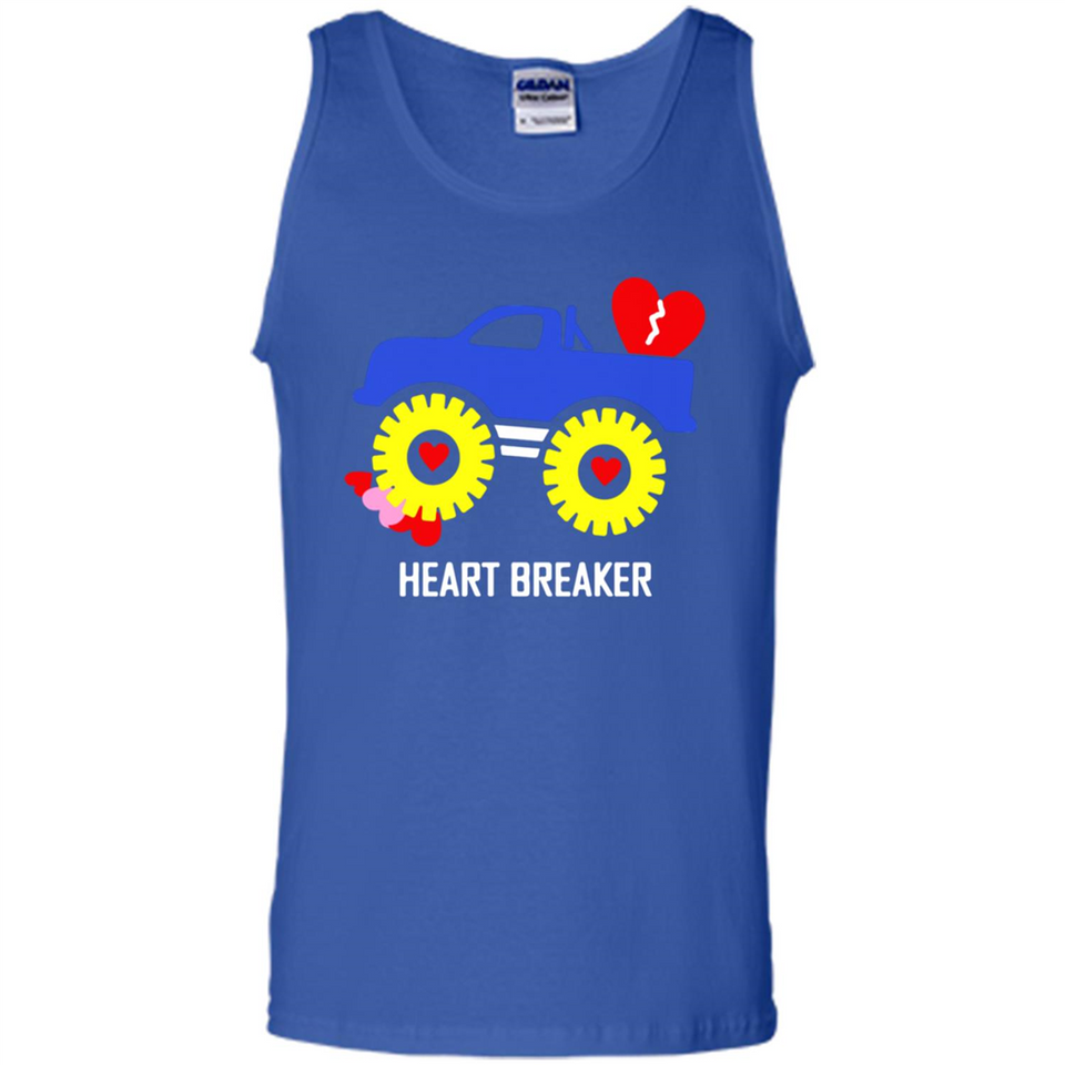 HEART BREAKER BLUE MONSTER TRUCK VALENTINE'S DAY