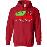 Vintage Christmas Classic Truck T-Shirt with Snow and Tree
