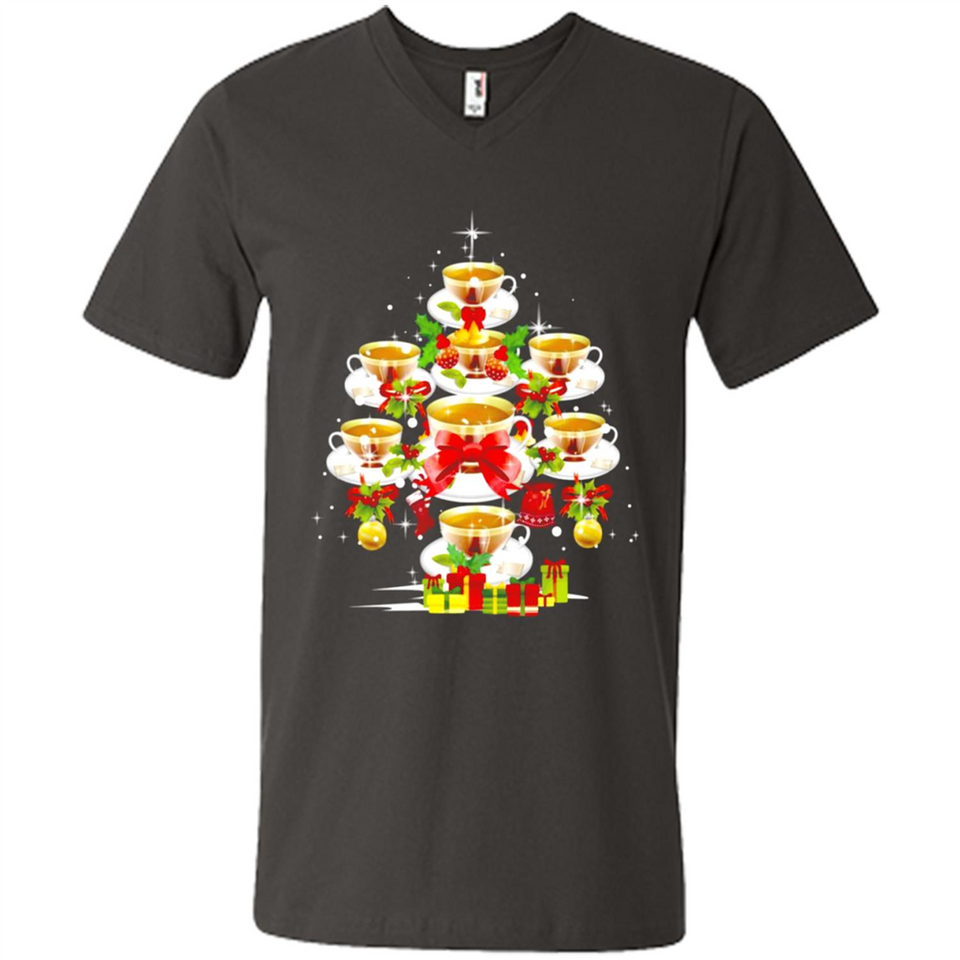 Tea Christmas Tree T-shirt Funny Tea Xmas Gift