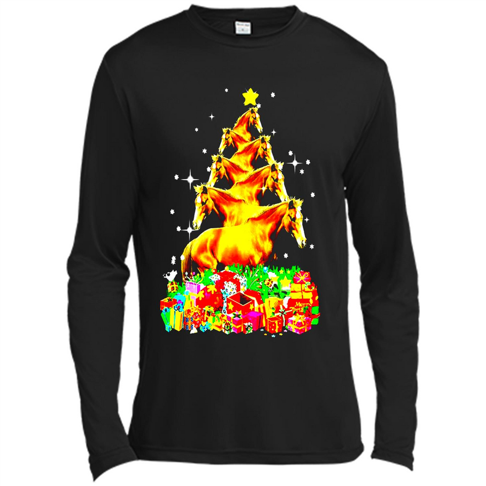 Horse Lover Tees Merry Christmas - Canvas Long Sleeve T-Shirt