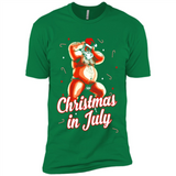 Christmas In July - Funny Dancing Santa - Premium Short Sleeve T-Shirt