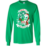 Christmas Shirt, Santa Nice Or Naughty Xmas - Long Sleeve T-Shirt