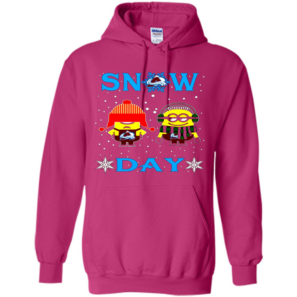 Snow Day Shirt For Colorado Avalanche Vs Minion Fans pingpong