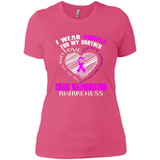 I Wear Purple For My Brother Chiari Malformation - Ladies' Boyfriend T-Shirt