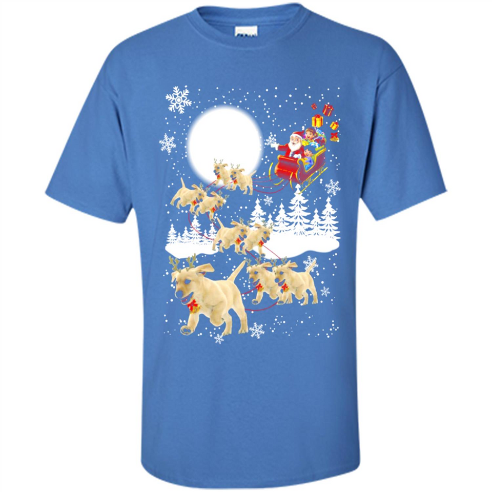 Christmas Santa Golden Retriever Sleigh For Labrador Retriever