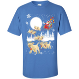 Christmas Santa Golden Retriever Sleigh For Labrador Retriever