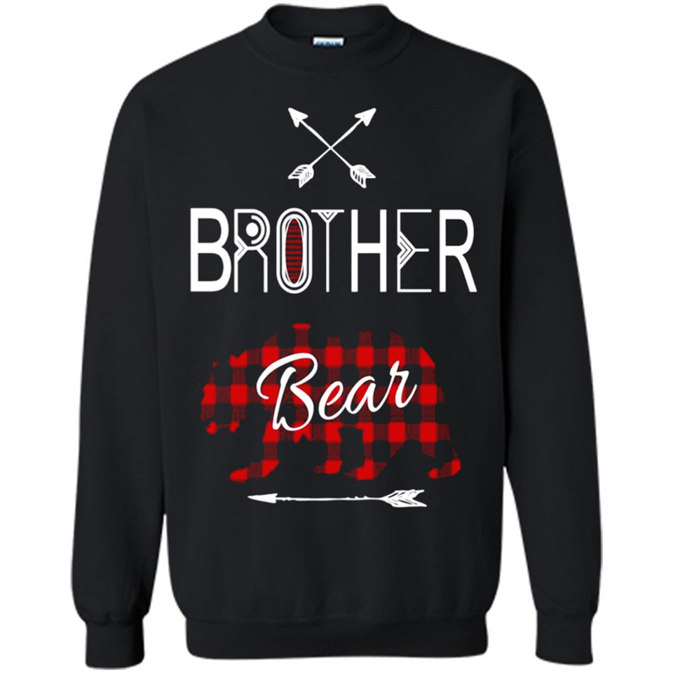 Brother Shirt Buffalo Plaid Family Camping Bear Tee - Sweatshirt