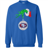 Amazing tee San Francisco 49ers Glitter Grinch Monogram Ornament Christmas Gift - Sweatshirt