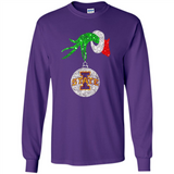 Amazing Iowa State Cyclones Glitter Grinch Monogram Ornament Christmas Gift - Long Sleeve T-Shirt