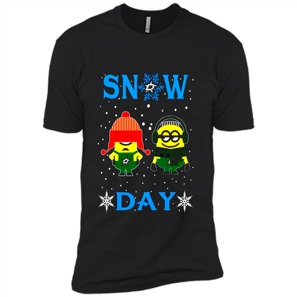Snow Day Shirt For Dallas Stars Vs Minion Fans pingpong