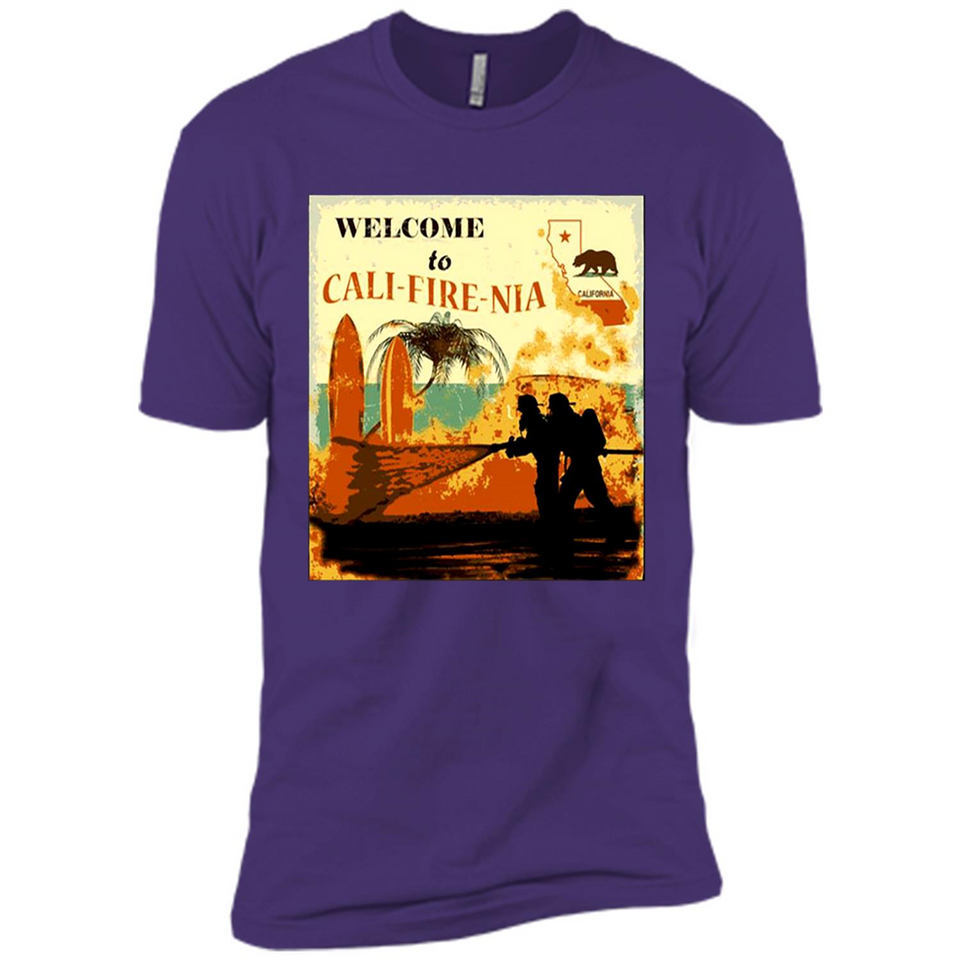Paradise California Camp Fire Youth T-Shirt PINGPONG - Premium Short Sleeve T-Shirt
