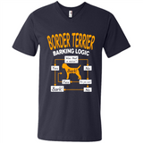 Border Terrier Barking Logic - Men's V-Neck