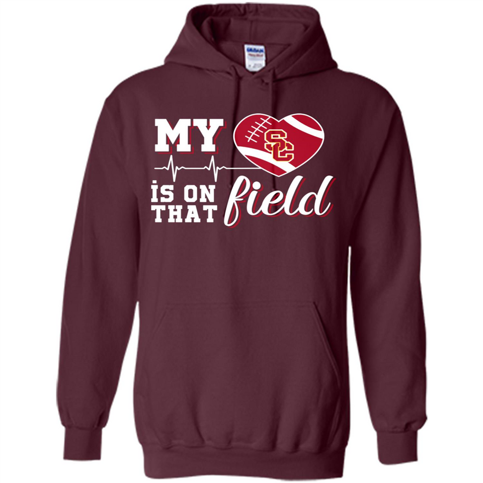 USC Trojans Football My Heart is on that Field - Hoodie