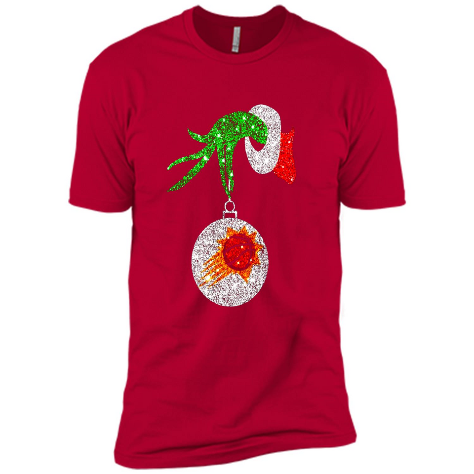 Amazing Phoenix Sun Glitter Grinch Monogram Ornament Christmas Gift - Premium Short Sleeve T-Shirt