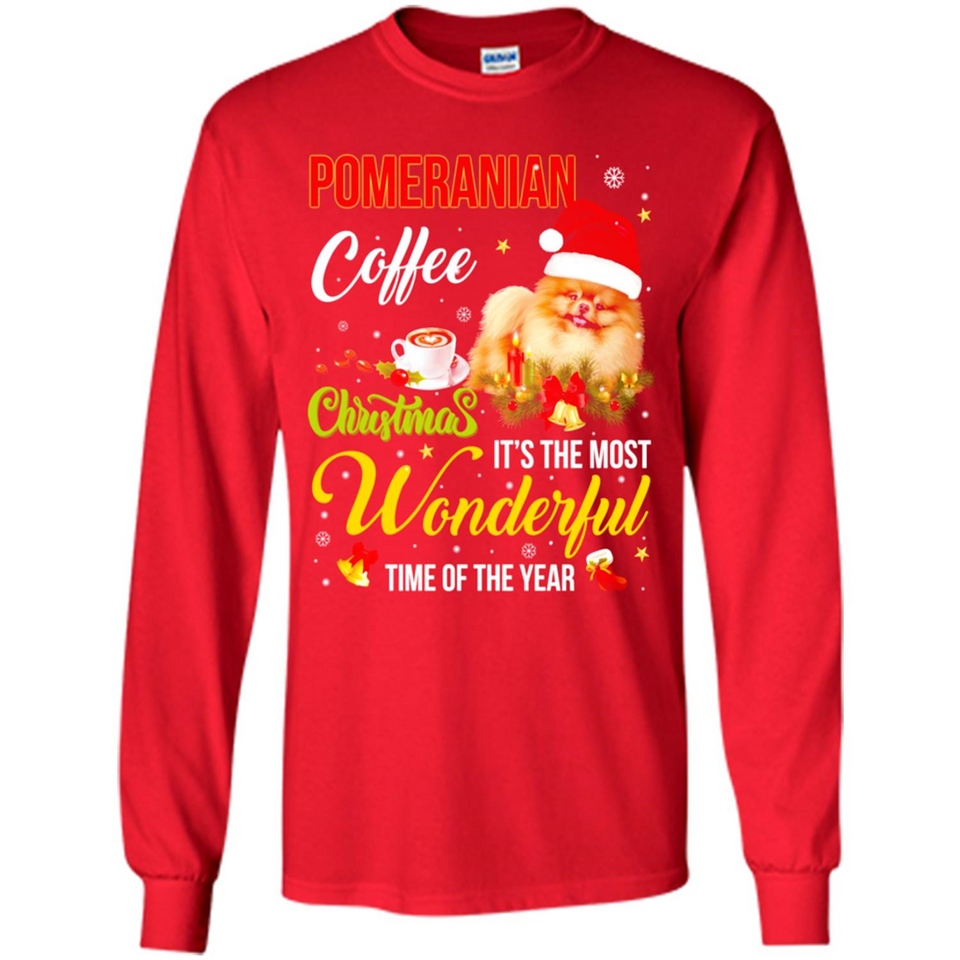 Pomeranian Coffee Wonderful Christmas