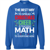Math Teacher Christmas Shirt Christmas Cheer - Sweatshirt