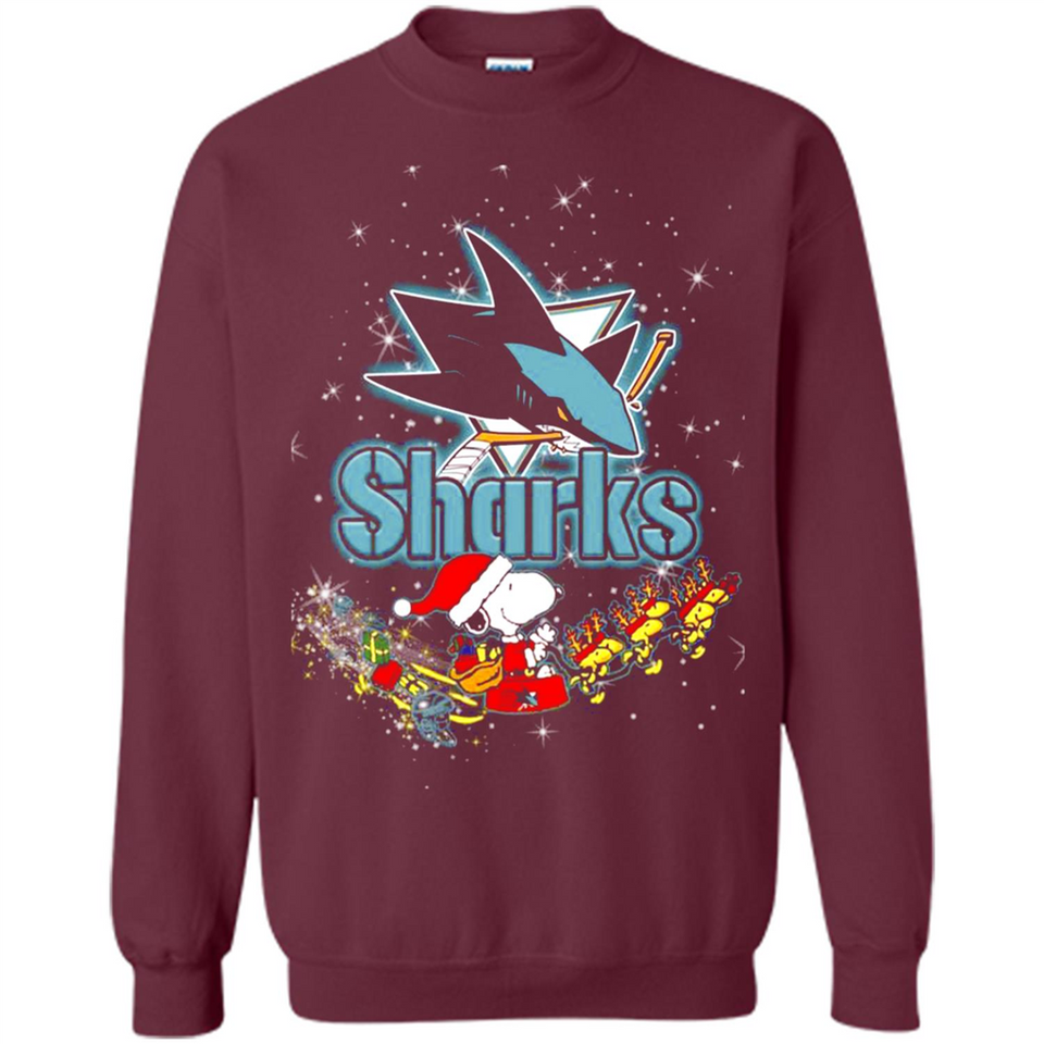 Snoopy Christmas San Jose Sharks - Sweatshirt